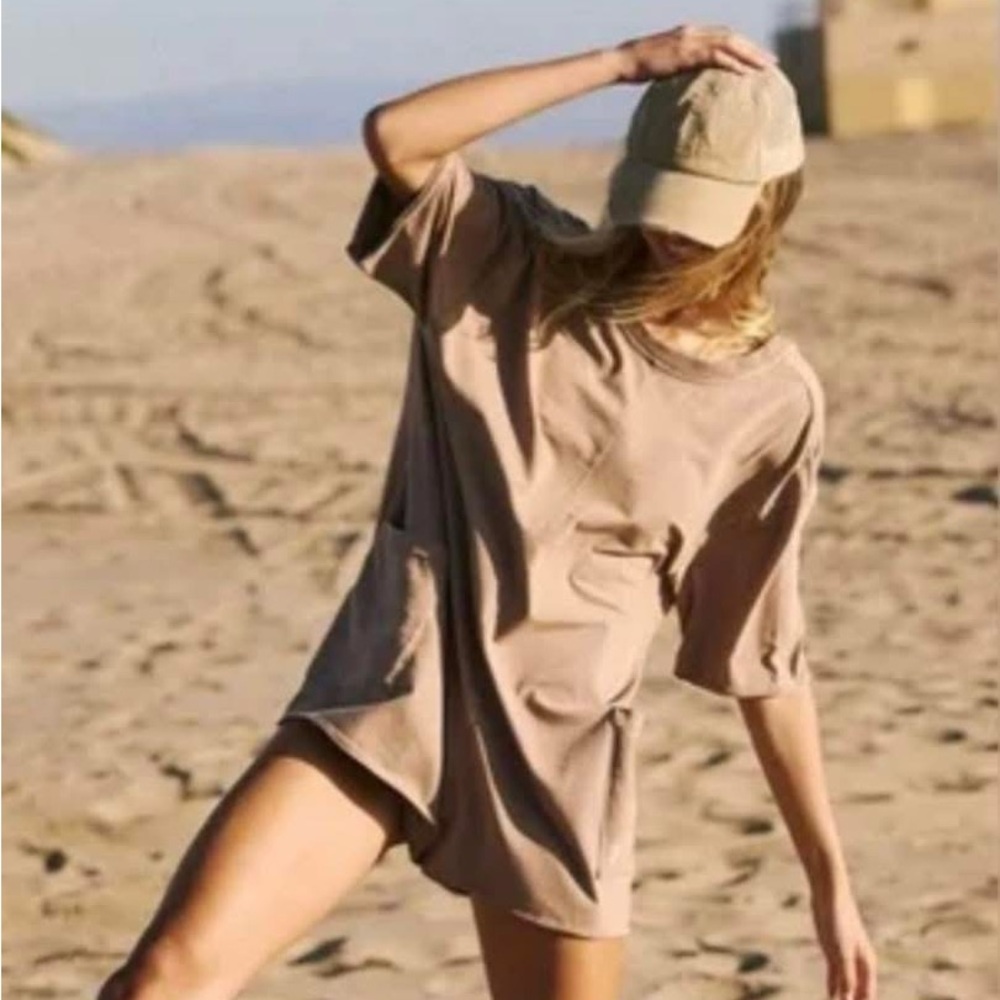 Free People Movement Hot Shot Tee Romper, NWT ($60)!